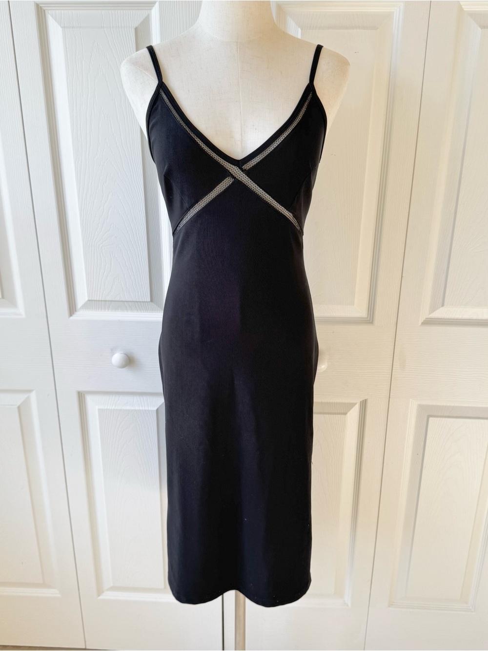 Vintage Y2K Babydoll Slip Dress Size M 90s Alt Emo Goth Evolution